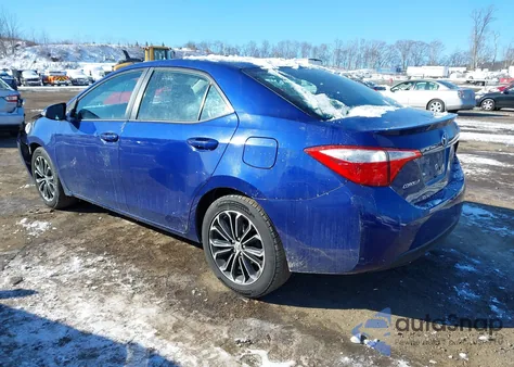 2016 Toyota Corolla S Plus z USA, uszkodzony, nr VIN 2T1BURHE2GC527989